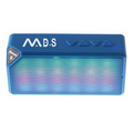 Plastic - LED Lightshow Bluetooth Portable Speaker - Blue